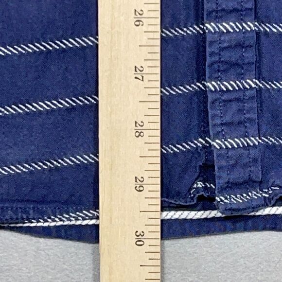 Ed Hardy Shirt Reverse Print Size XXL Striped Blue Pocket Cotton‎ VTG Y2K - Picture 5 of 9